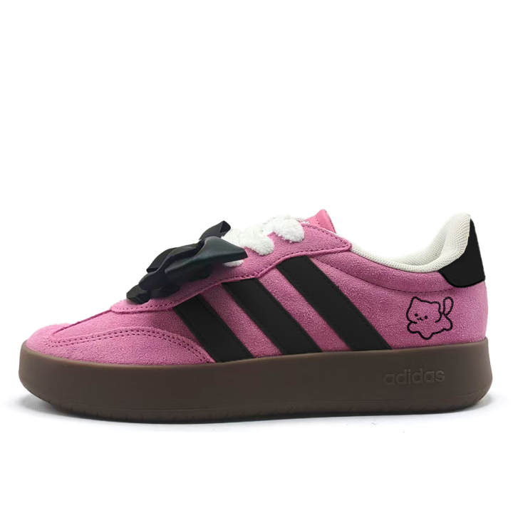 Adidas Adidas BARREDA DECODE Berry Pink Kitten Abrasion Resistant Low top German Army Trainers Unisex