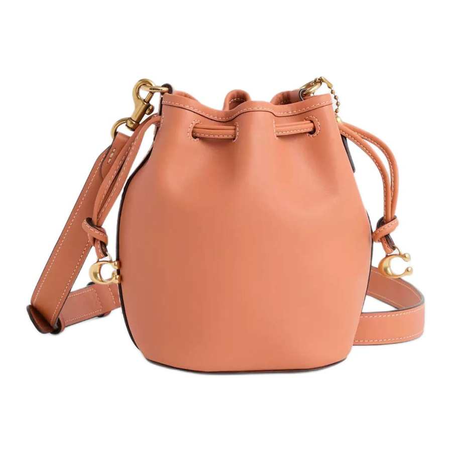 COACH Camila Leather Crossbody Bags Small Women's Orange
