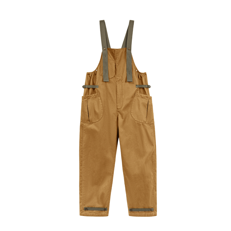 MADEN Overalls Men's Khaki Yellow