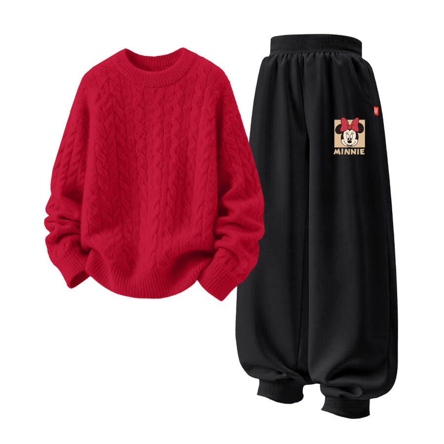 Disney Kids Tang Suits Crew Neck Thickened