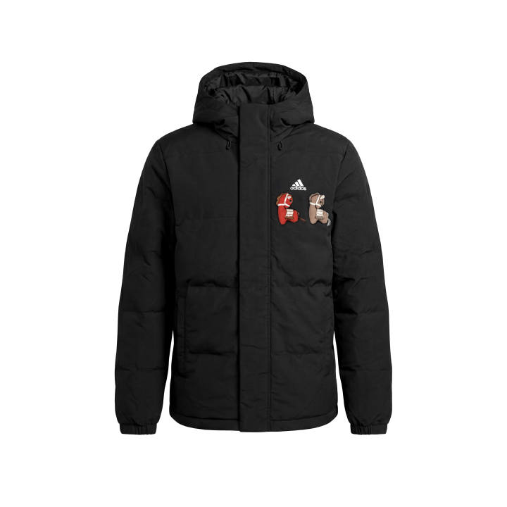 Adidas Adidas Down Jackets Unisex Black Hooded Thickened Down Jacket