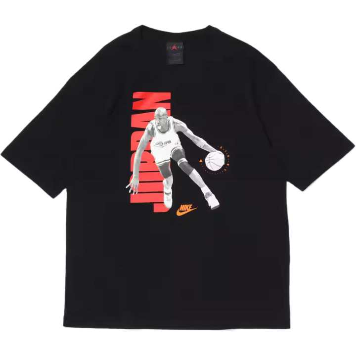 Jordan Jordan GFX T Shirts Men's Black Crew Neck