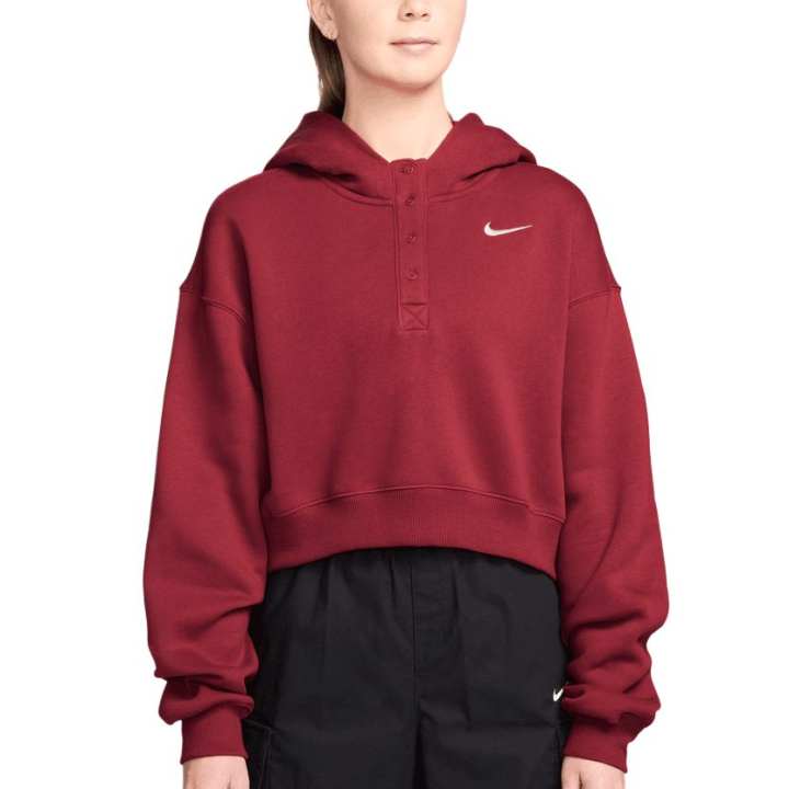 Nike Nike Sweatshirts Women's Red Hooded Moderate Regular