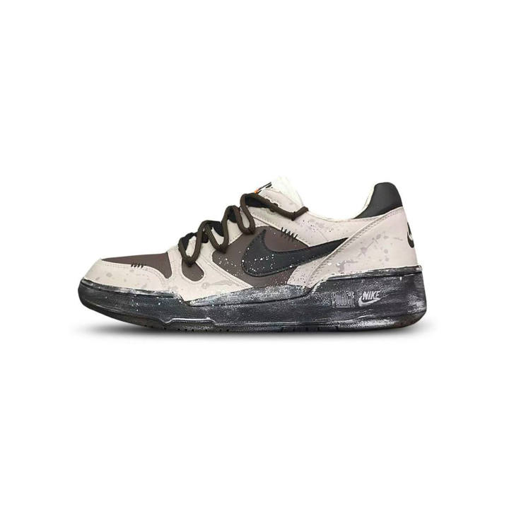 Nike Nike Full Force Tower Rabbit Creative Low top Skateboard Shoes Men's Black White