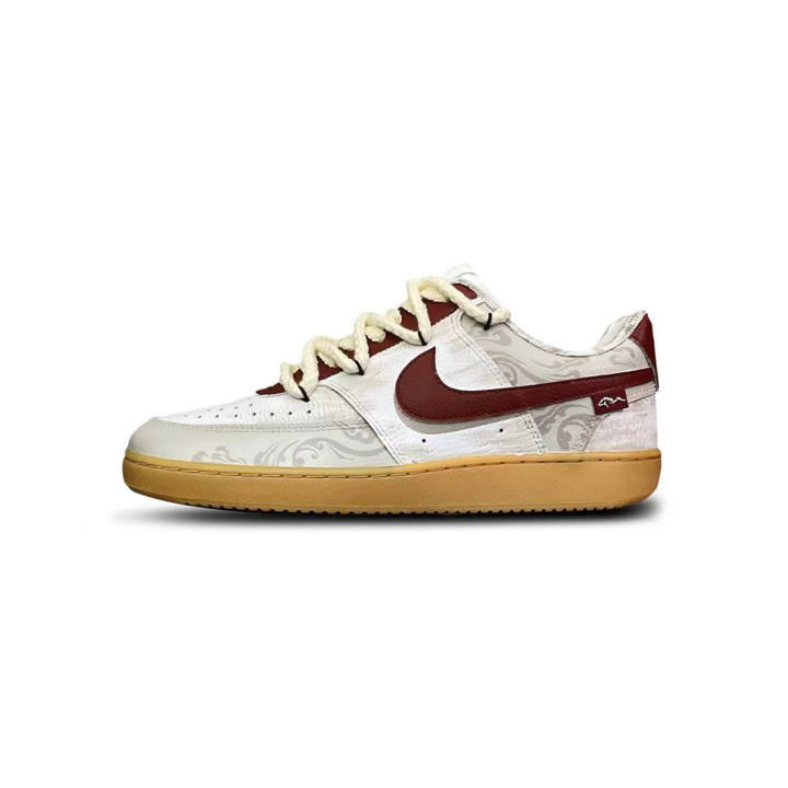 Nike Nike Court Vision 1 Tower Rabbit Creative Low top Skateboard Shoes Men's Red White