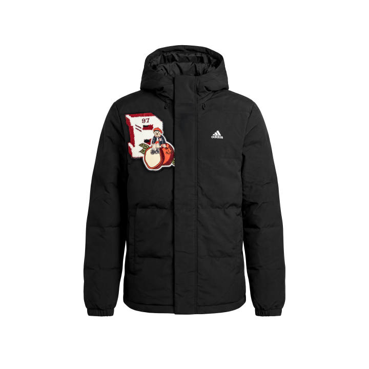 Adidas Adidas Down Jackets Unisex Black Hooded Thickened Down Jacket