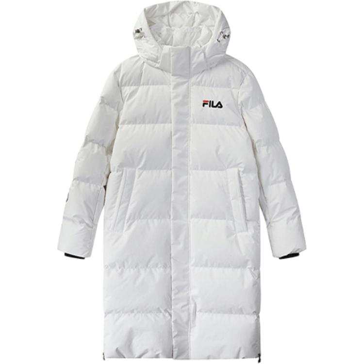 FILA Down Jackets Men's White Hooded Moderate