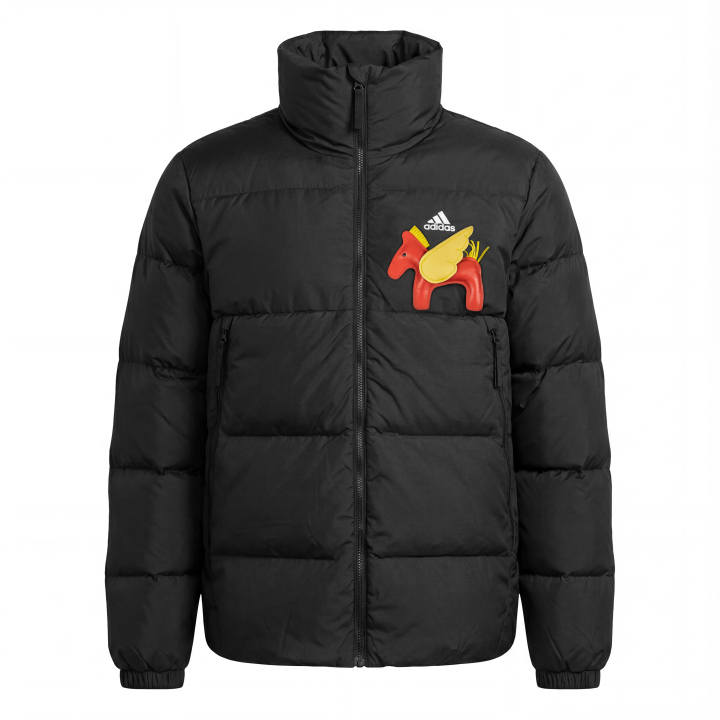 Adidas Adidas Down Jackets Unisex Black Stand Collar Moderate