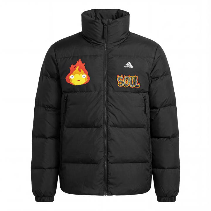 Adidas Adidas Down Jackets Unisex Black Stand Collar Moderate