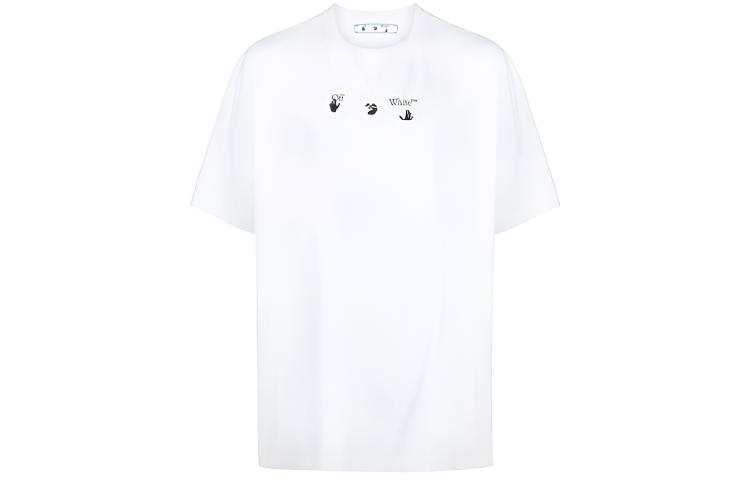 OFF-WHITE OFF WHITE Blue Marker S/S Over Tee