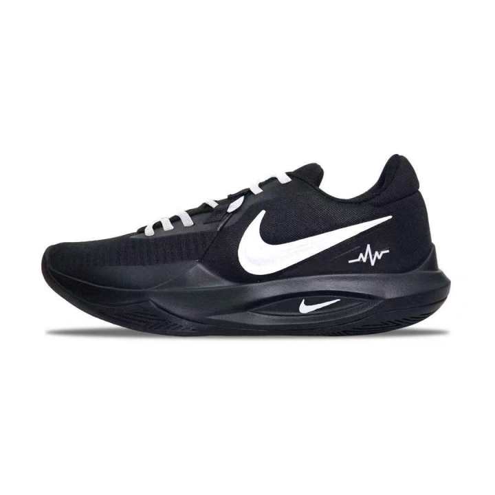 Nike Nike Precision 6 Abrasion Resistant Abrasion Resistant Low top Basketball Shoes Men's Black White