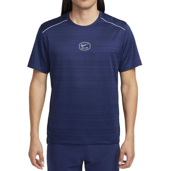 Nike Nike T Shirts Men's Midnight Blue Crew Neck Moderate Straight Fit