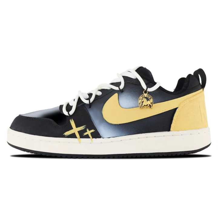 Nike Nike Court Borough Nightfall None Thorn, Arid Space, Horse Year CNY Leather Abrasion Resistant Low top Skateboard Shoes