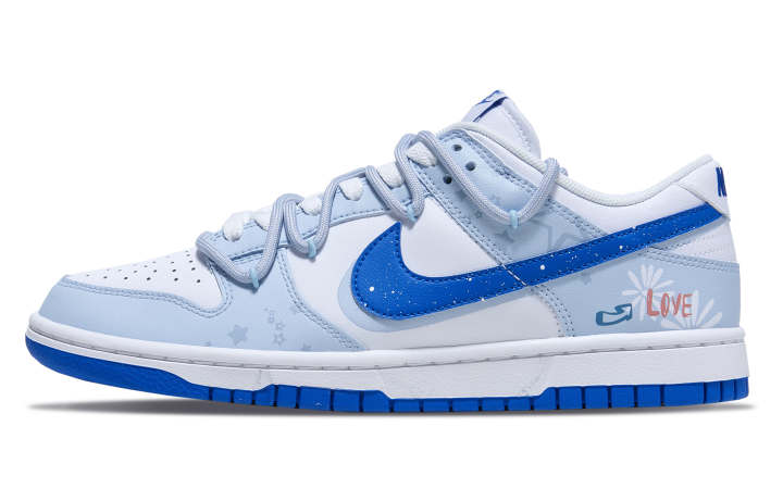 Nike Nike Dunk Low top Skateboard Shoes Men's Blue White