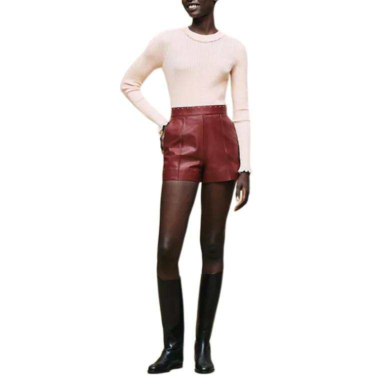HERMES Knitwear Women's Pink Crew Neck Moderate