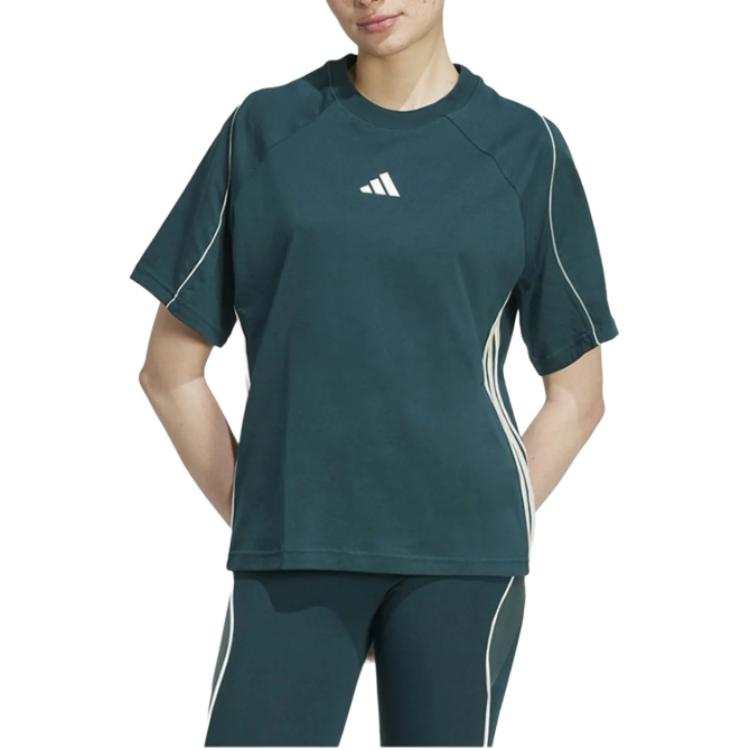 Adidas Adidas T Shirts Women's Green Crew Neck