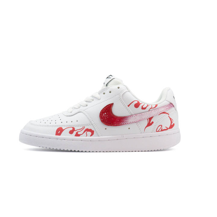 Nike Nike Court Vision 1 Wheel Rings Cushioning, Wear Resistant Low top Skateboard Shoes Unisex White
