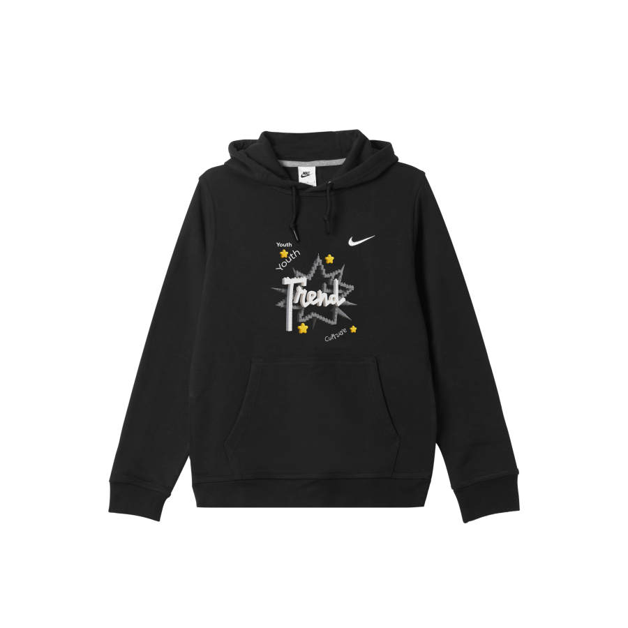 Nike Nike Club Sweatshirts Men's Black Hooded Moderate
