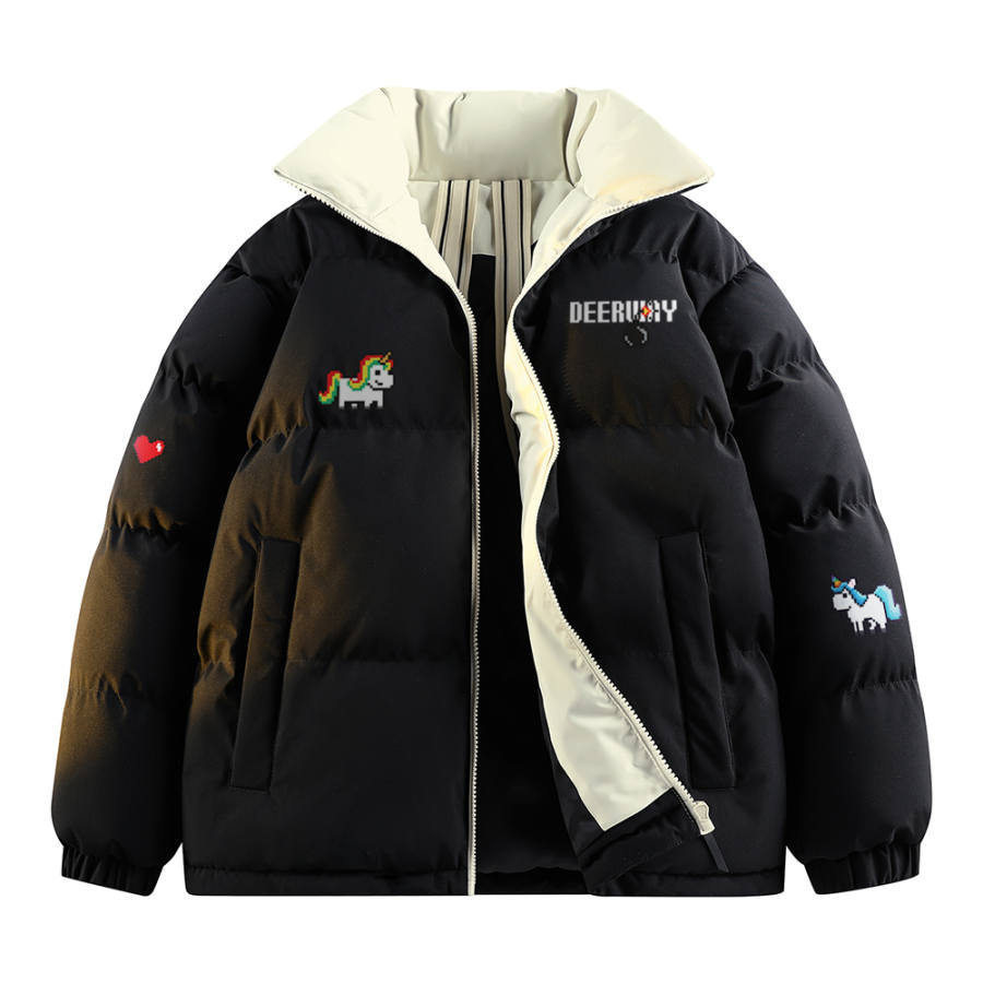 DEERWAY DEERWAY Puffer Jackets Unisex Stand Collar Thickened