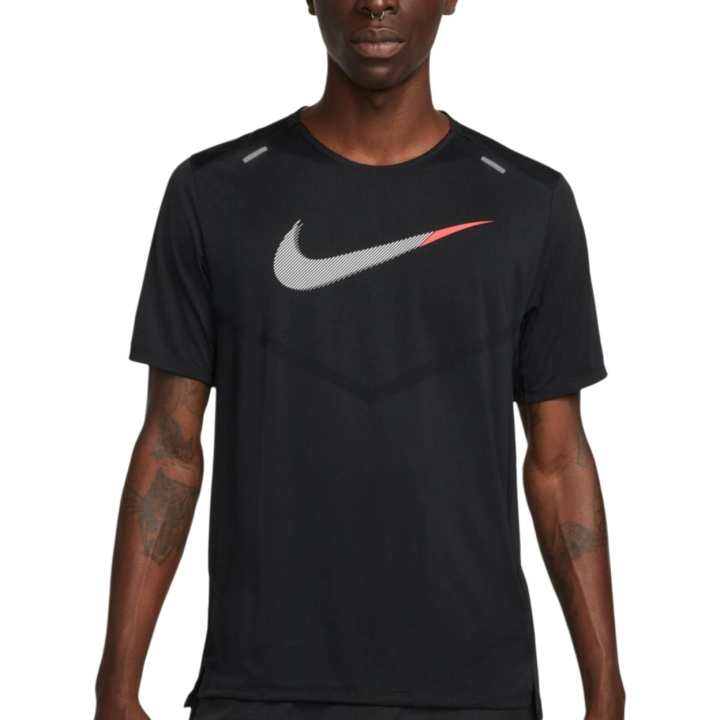 Nike Nike T Shirts Men's Black Crew Neck Moderate Straight Fit