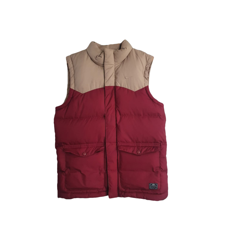 Nike Nike Down Vests Men's Red Brown Stand Collar Moderate Other