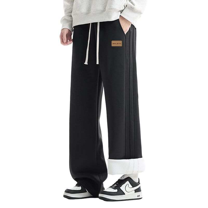 BALENO BALENO Cargo Pants Unisex Thickened And Fleece Lined
