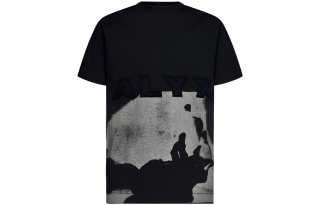 1017 ALYX 9SM T Shirts Men's Black Crew Neck Moderate Straight Fit