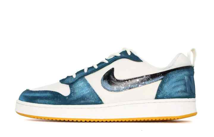Nike Nike Court Borough Wear resistant And Lightweight Low top Skateboard Shoes Men's Blue