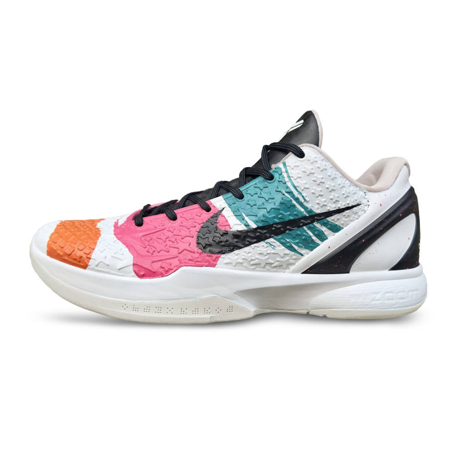 Nike Nike Zoom Kobe 6 All Star 2.0 All Star Cushioning, Wear Resistant Low top Basketball Shoes Men's Yellow Red Green