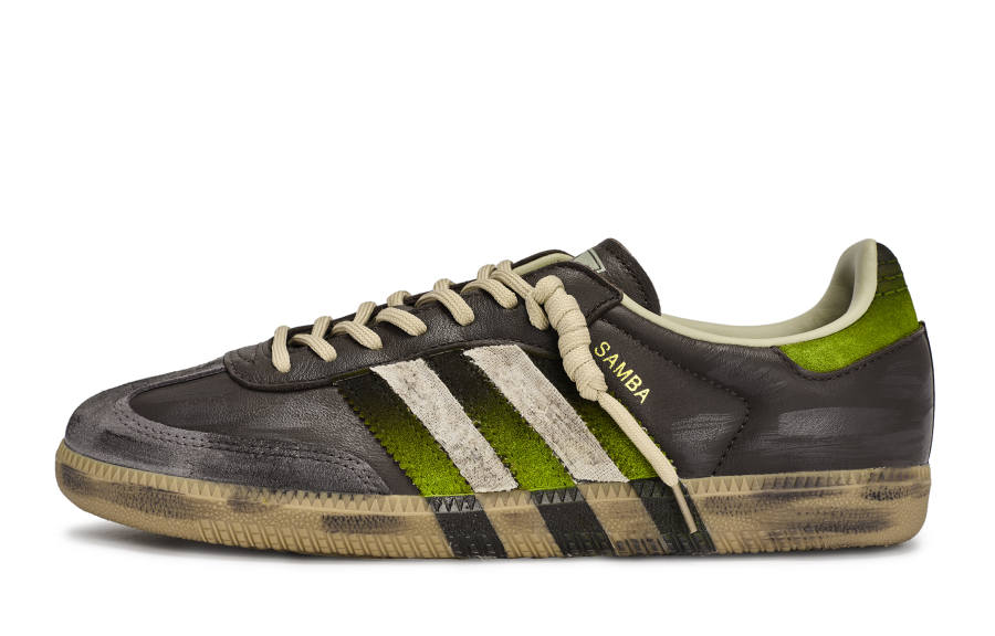 Adidas Originals SAMBA OG REGO Hot Dog, Old Apple Low top German Army Trainers Unisex Brown Green Gray