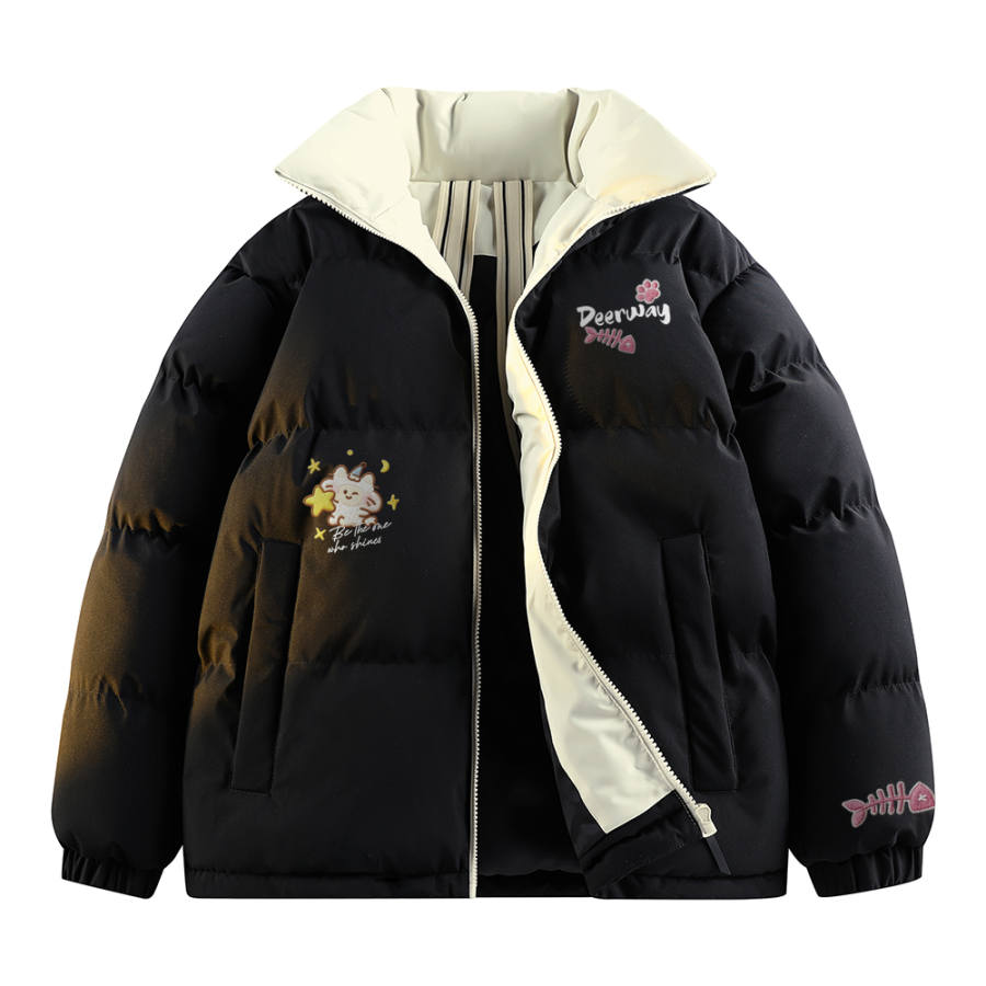 DEERWAY DEERWAY Puffer Jackets Unisex Stand Collar Thickened