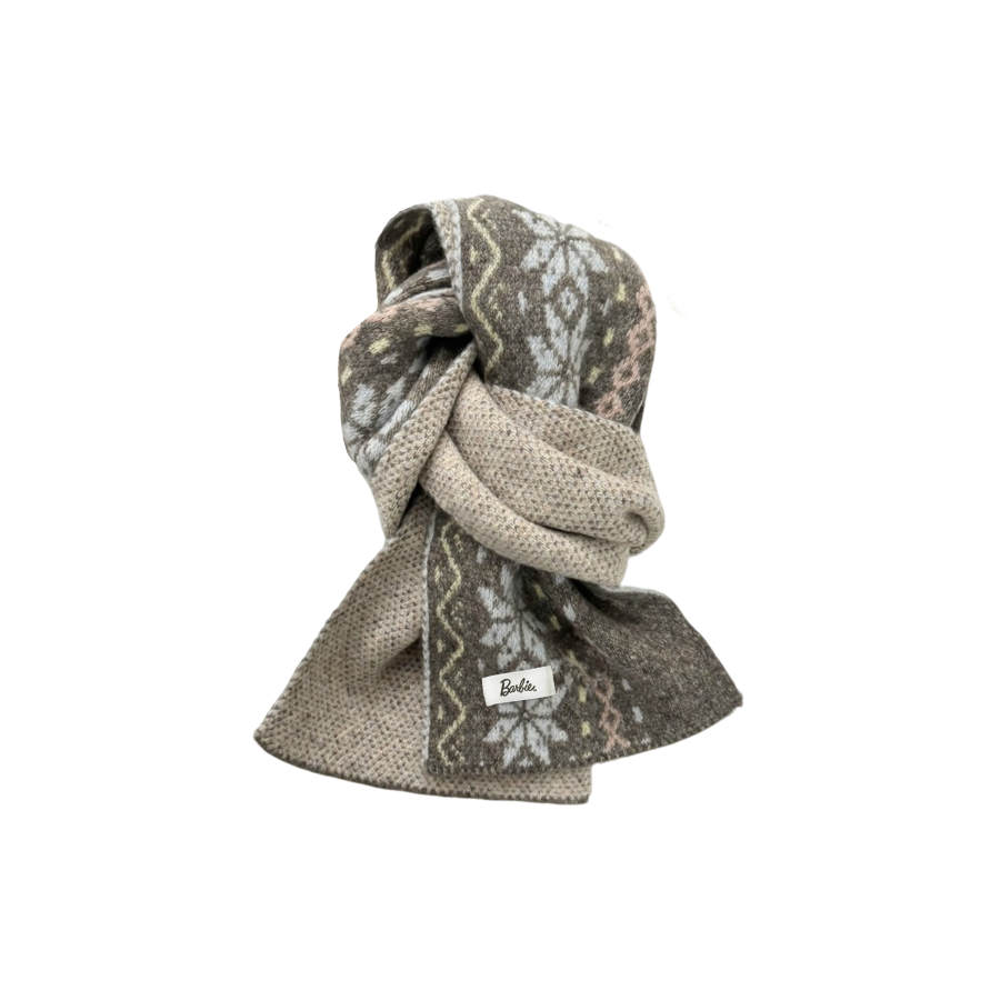 Barbie Barbie Wool Blend Knit Scarves Unisex