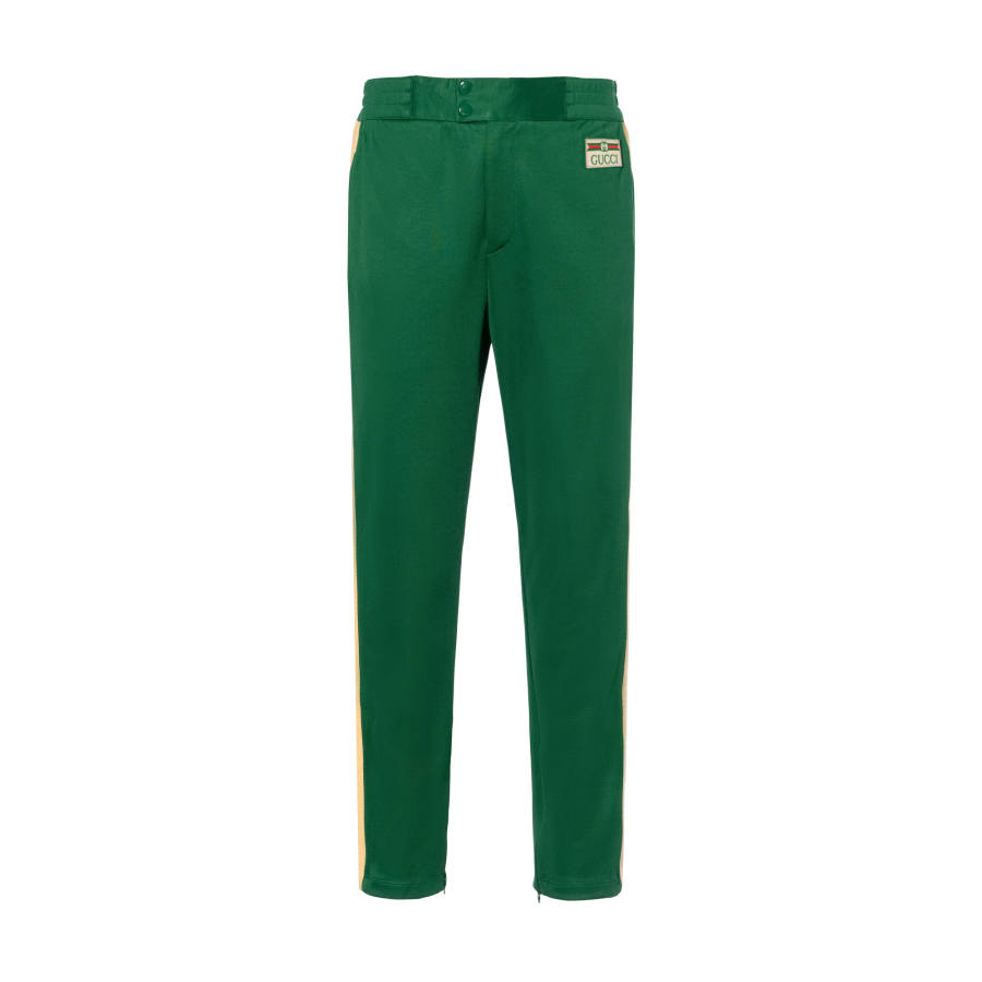 GUCCI Knitted Sweatpants Men's Green