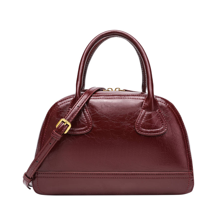 PAYOT Synthetic Leather Handbag Regular Women's Burgundy