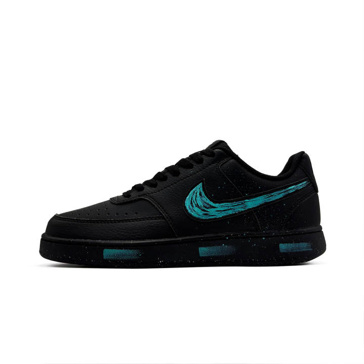 Nike Nike Court Vision Ink Shadow Jadeite Low top Skateboard Shoes Unisex Black