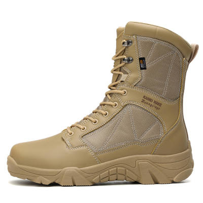 TANGLANGBUCHAN Thermal Abrasion Resistant Knee High Combat Boots Men's