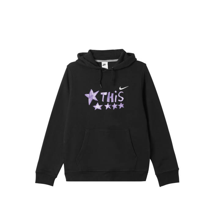 Nike Nike Club Sweatshirts Men's Black Hooded Thickened
