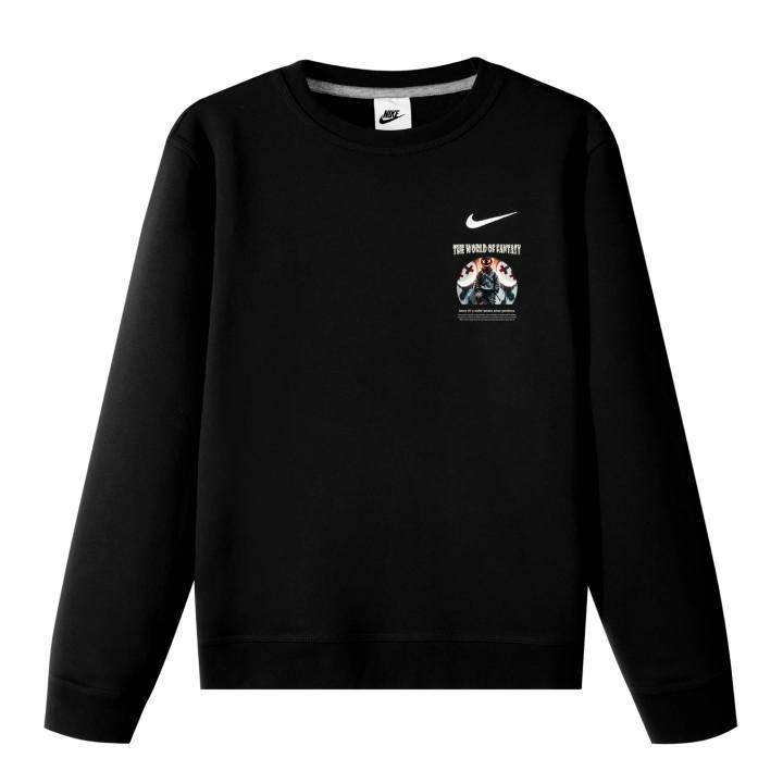 Nike Nike Sweatshirts Unisex Black Crew Neck Moderate Regular