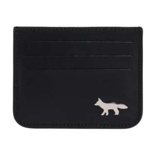 Maison Kitsune Cow Leather Card Holder Women's Black
