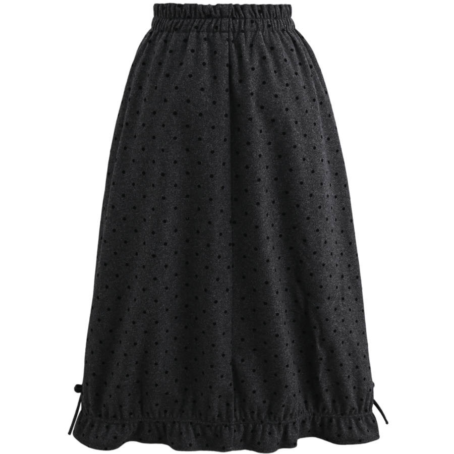 SNBL Casual Long Skirts Women's Gray Moderate Mid Length