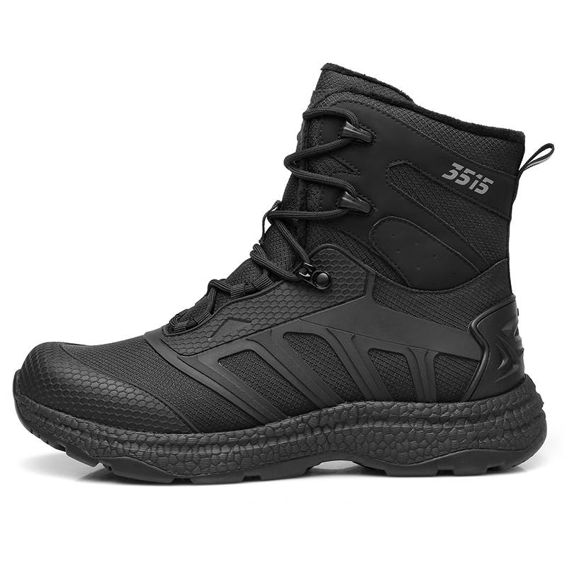 QIANGREN 3515 Winter Thermal Fleece Lined Ankle Boots Work Boots High Top Abrasion Resistant Outdoor Boots Men's