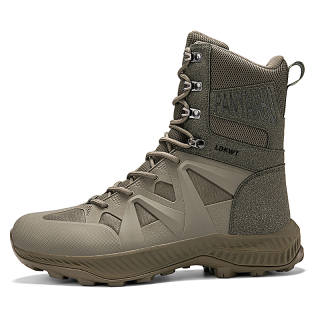 LOKWT Tactical Boots Mesh Breathable Abrasion Resistant Slip Resistant Crew Hiking Training Outdoor Boots