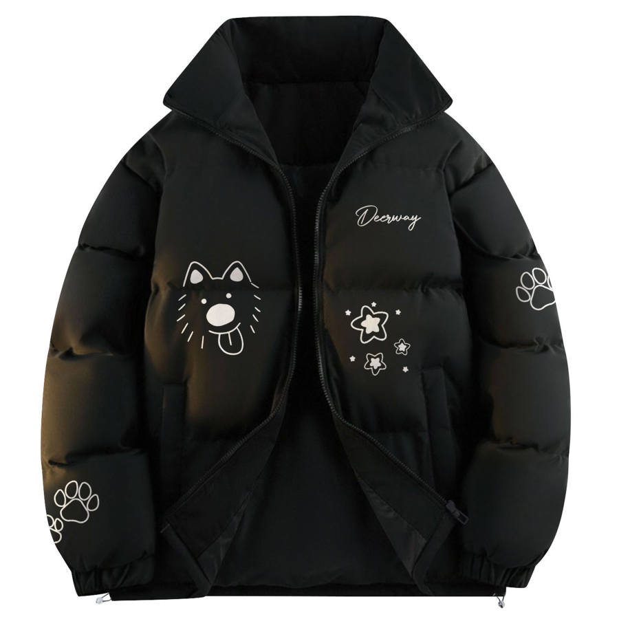 DEERWAY DEERWAY Puffer Jackets Unisex Stand Collar Moderate Padded Puffer Jacket