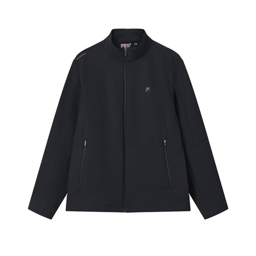 FILA WHITE Fleece Lined Thermal, Classic Fashion Minimalist Style Casual Comfortable Versatile Woven Jacket Men's