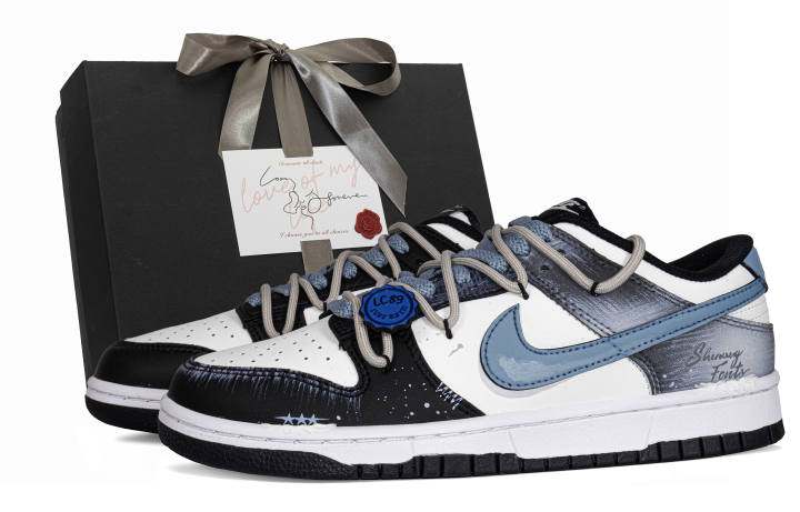 Nike Nike Dunk MIST Chapter MONE, Special Box Leather Abrasion Resistant Lightweight Low top Skateboard Shoes Unisex