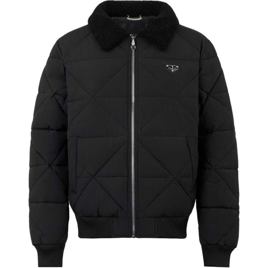 PHILIPP PLEIN Philipp Plein quilted-collar jacket