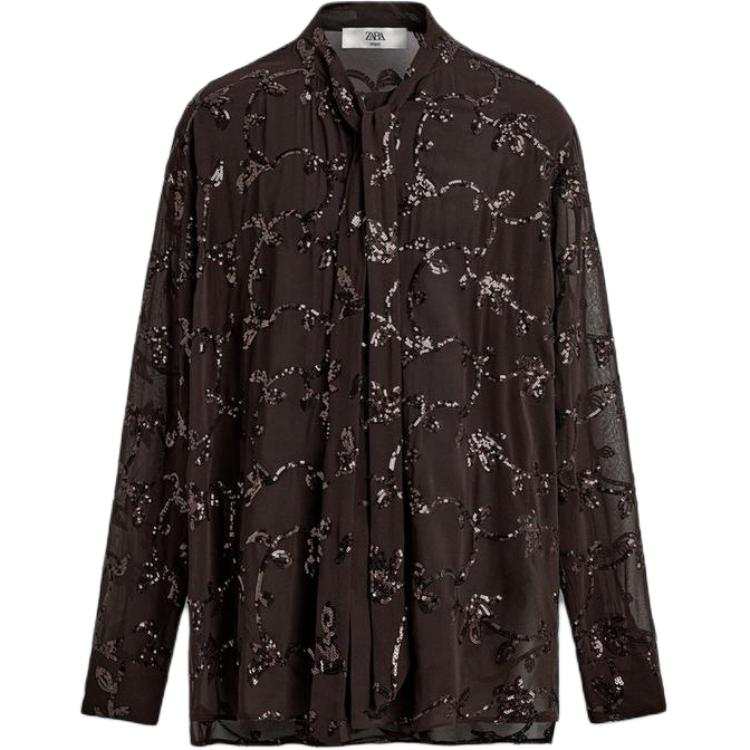 ZARA Shirts Men's Brown Moderate