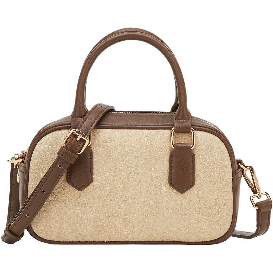 YEARCON Synthetic Leather Handbag Women's Ecru