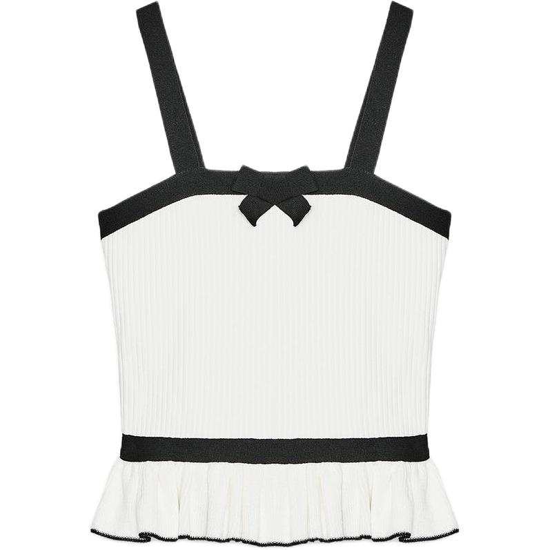ZARA Camisoles Women's White/Black Moderate Other