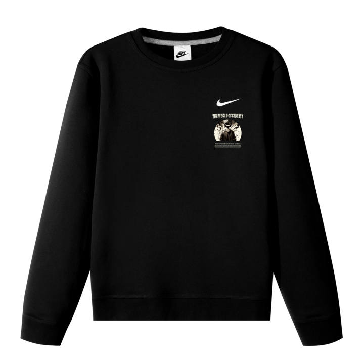 Nike Nike Sweatshirts Unisex Black Crew Neck Moderate Regular